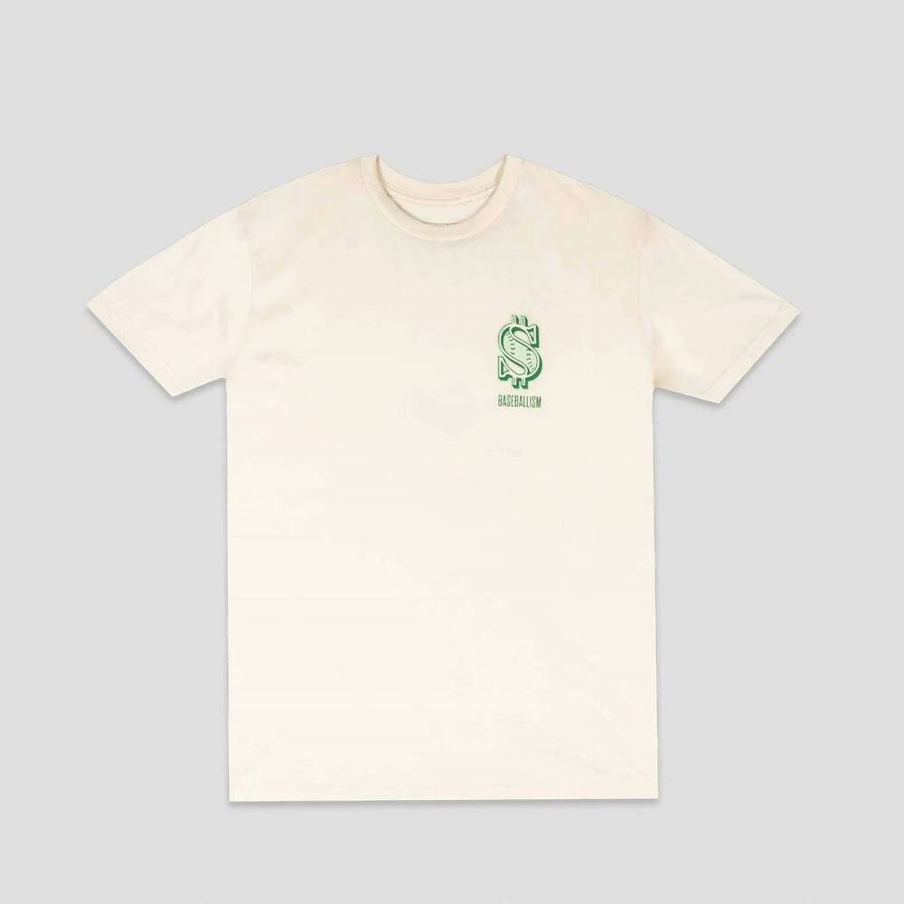 NEW BASEBALLISM boys youth money ball t-shirt in beige